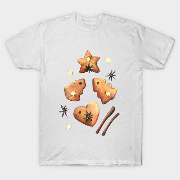 Christmas cookies T-Shirt by AnnaY 